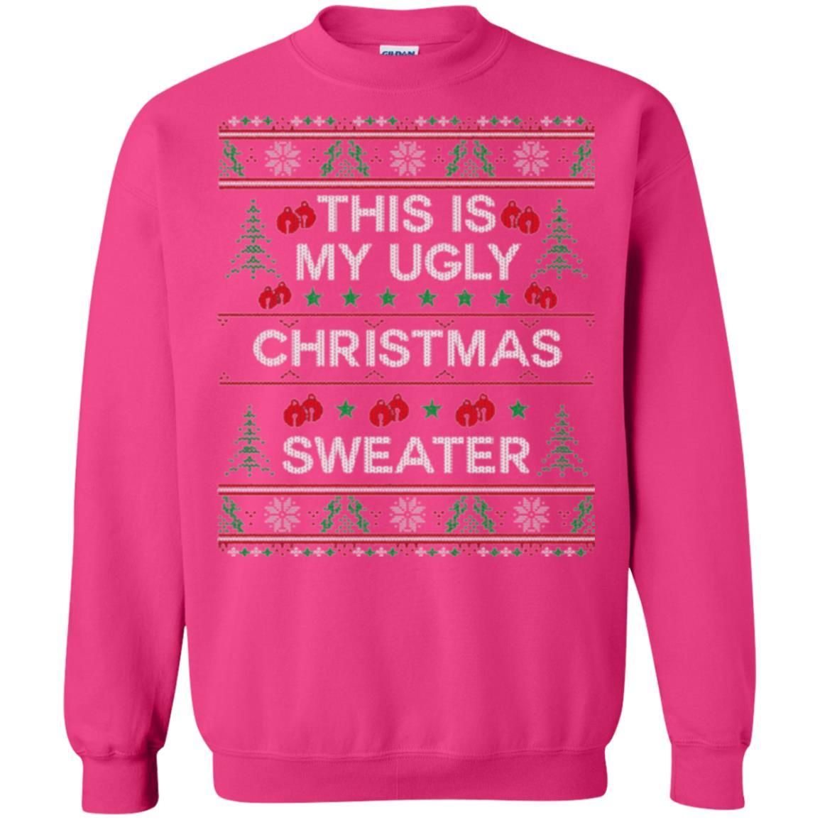 Christmas T-shirt This Is My Ugly Christmas Sweater Heliconia