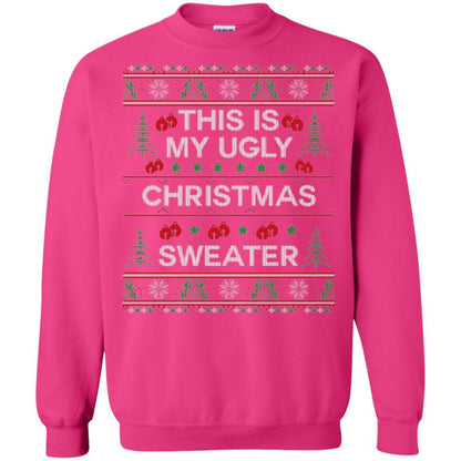 Christmas T-shirt This Is My Ugly Christmas Sweater Heliconia