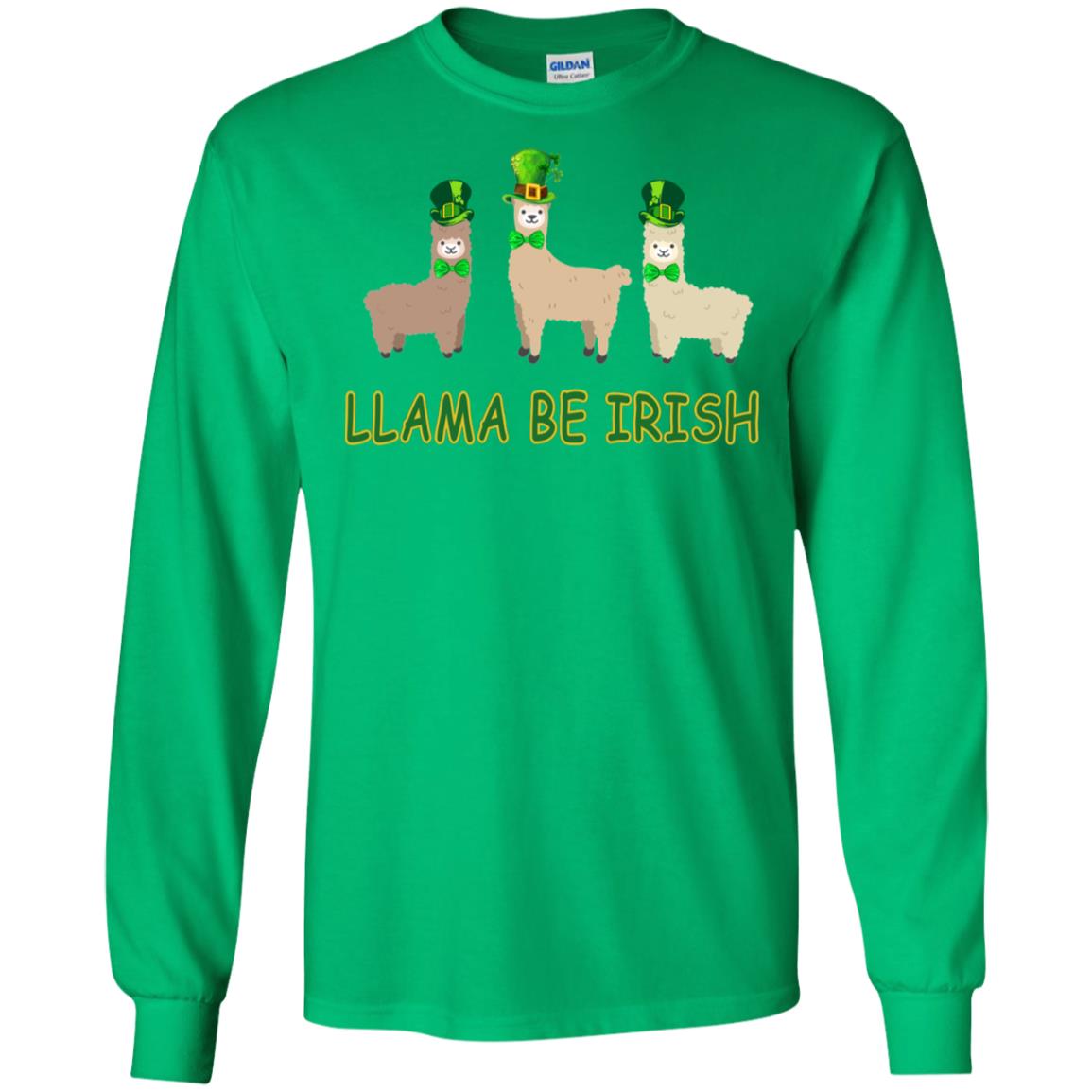 Llama Be Irish Ireland Gift Shirt Irish Green