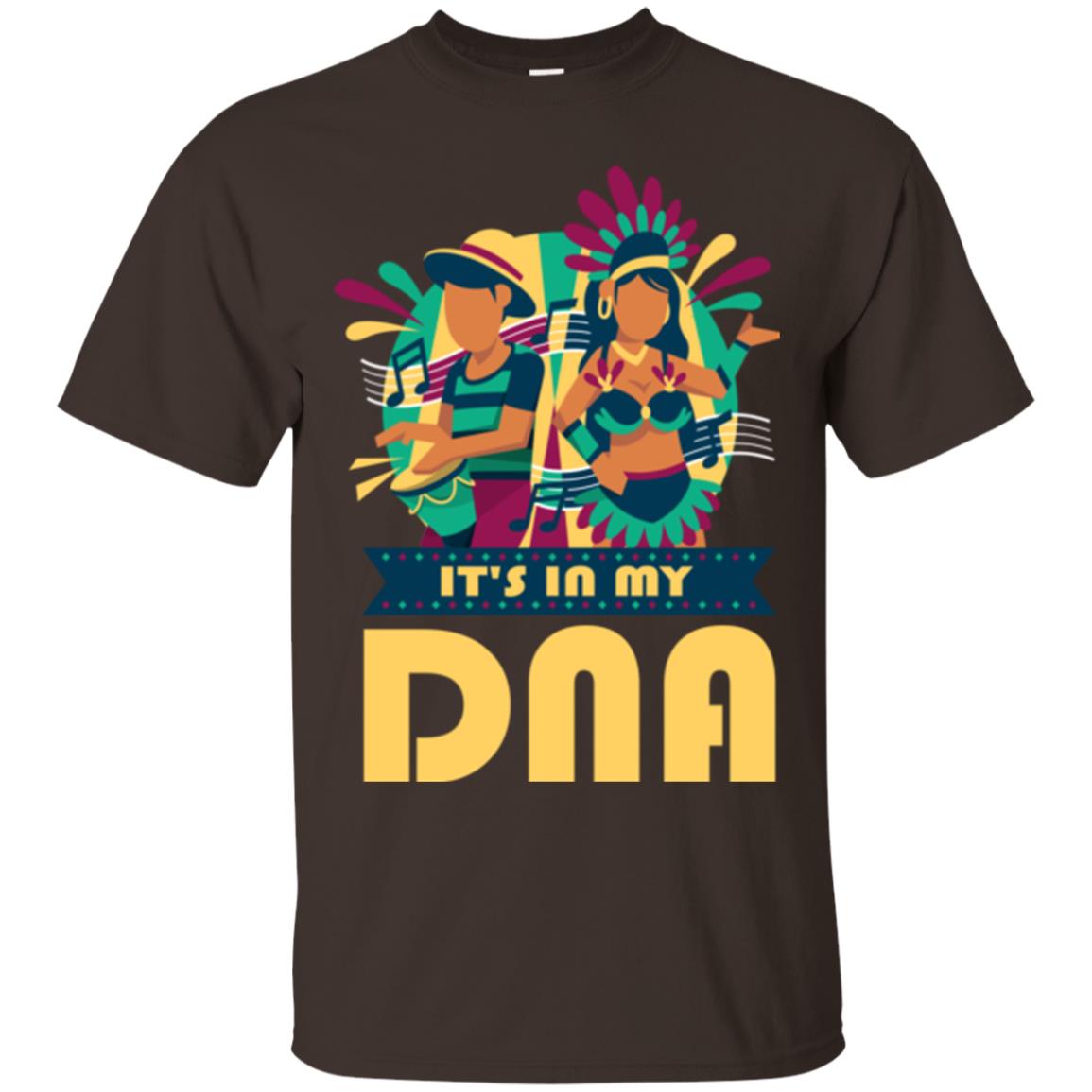 Mardi Gras T-shirt It's In My Dna Dark Chocolate