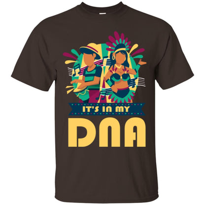 Mardi Gras T-shirt It's In My Dna Dark Chocolate