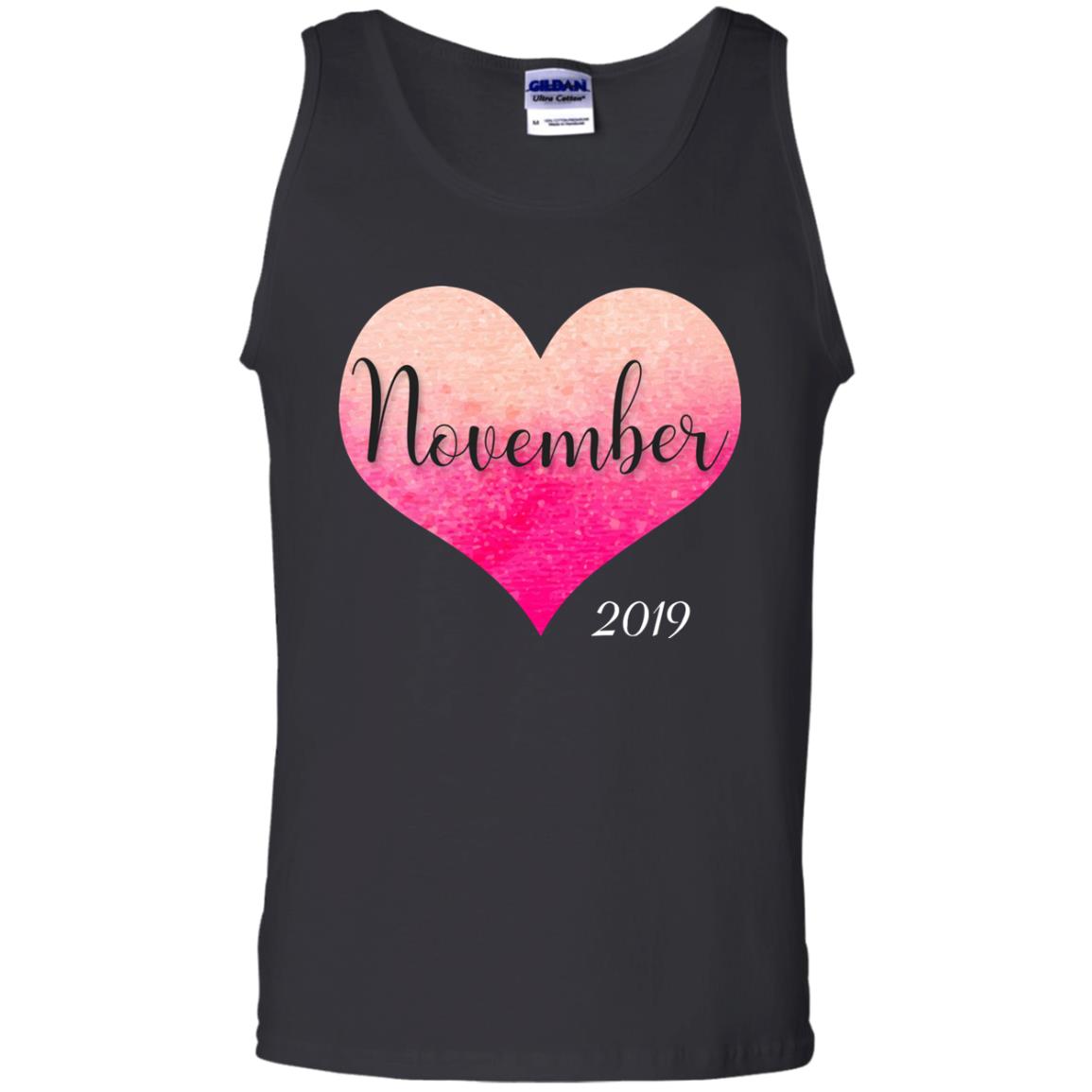 Pregnancy Reveal Announcement Party November 2019 Shirt Black
