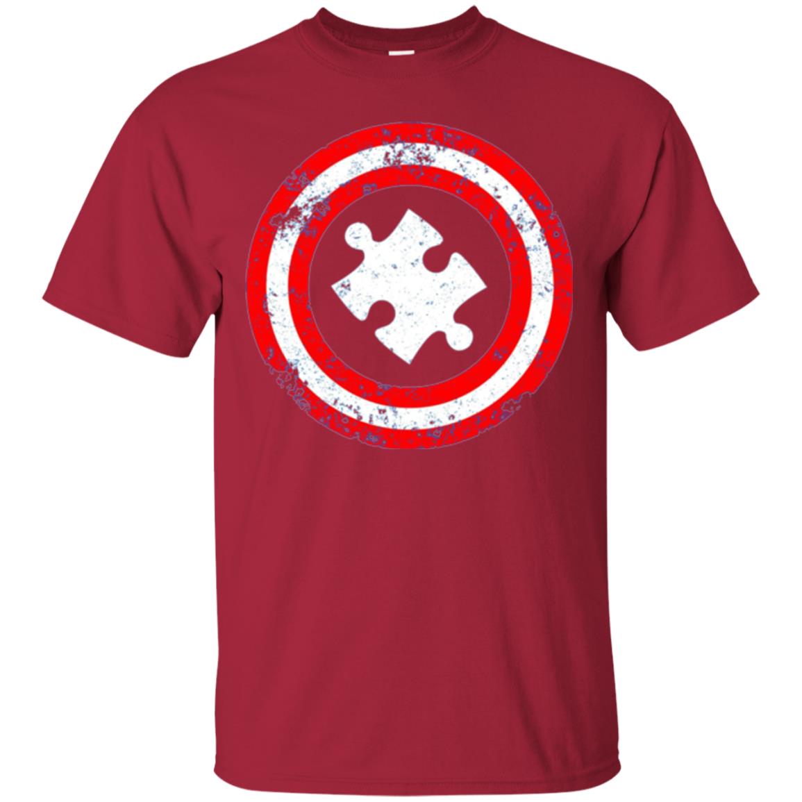 Captain Autism Superhero T-shirt Autism Awareness Cardinal