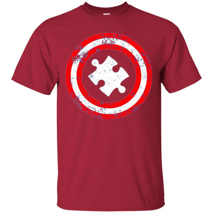 Captain Autism Superhero T-shirt Autism Awareness Cardinal