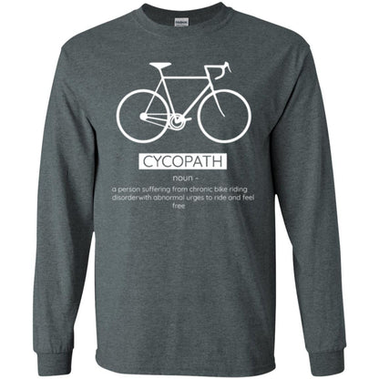 Biker T-shirt Cycopath Definition T-shirt Dark Heather