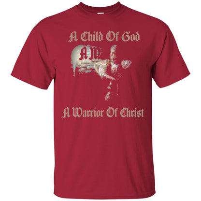 Crusader Knights Templar T-shirt A Child Of God Cardinal