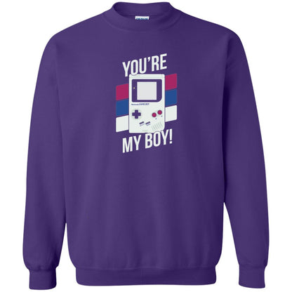 You_re My Boy Stripe Graphic Game Shirt For Boy Purple