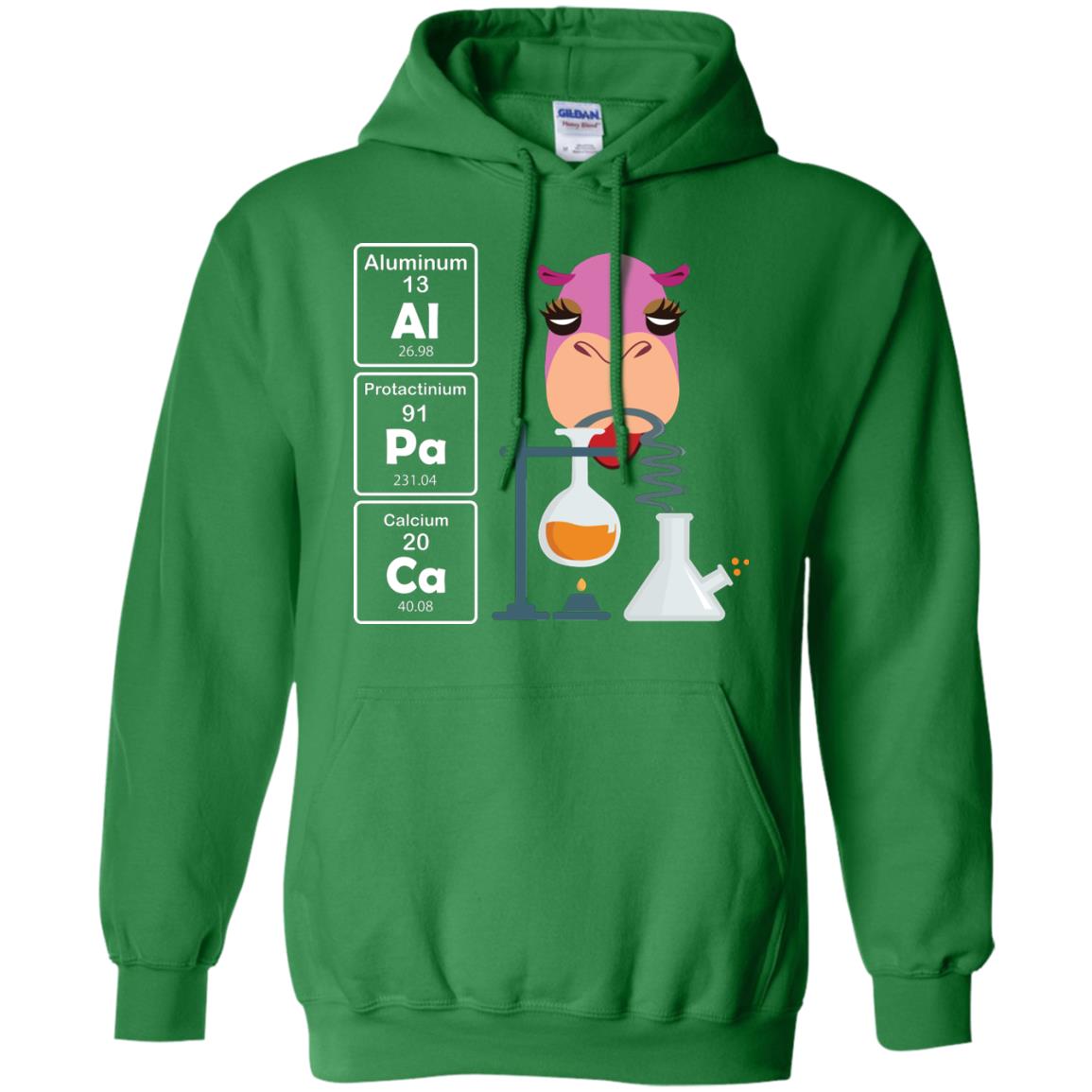 Al-pa-ca Funny Element Chemistry Alpaca Lover Shirt Irish Green