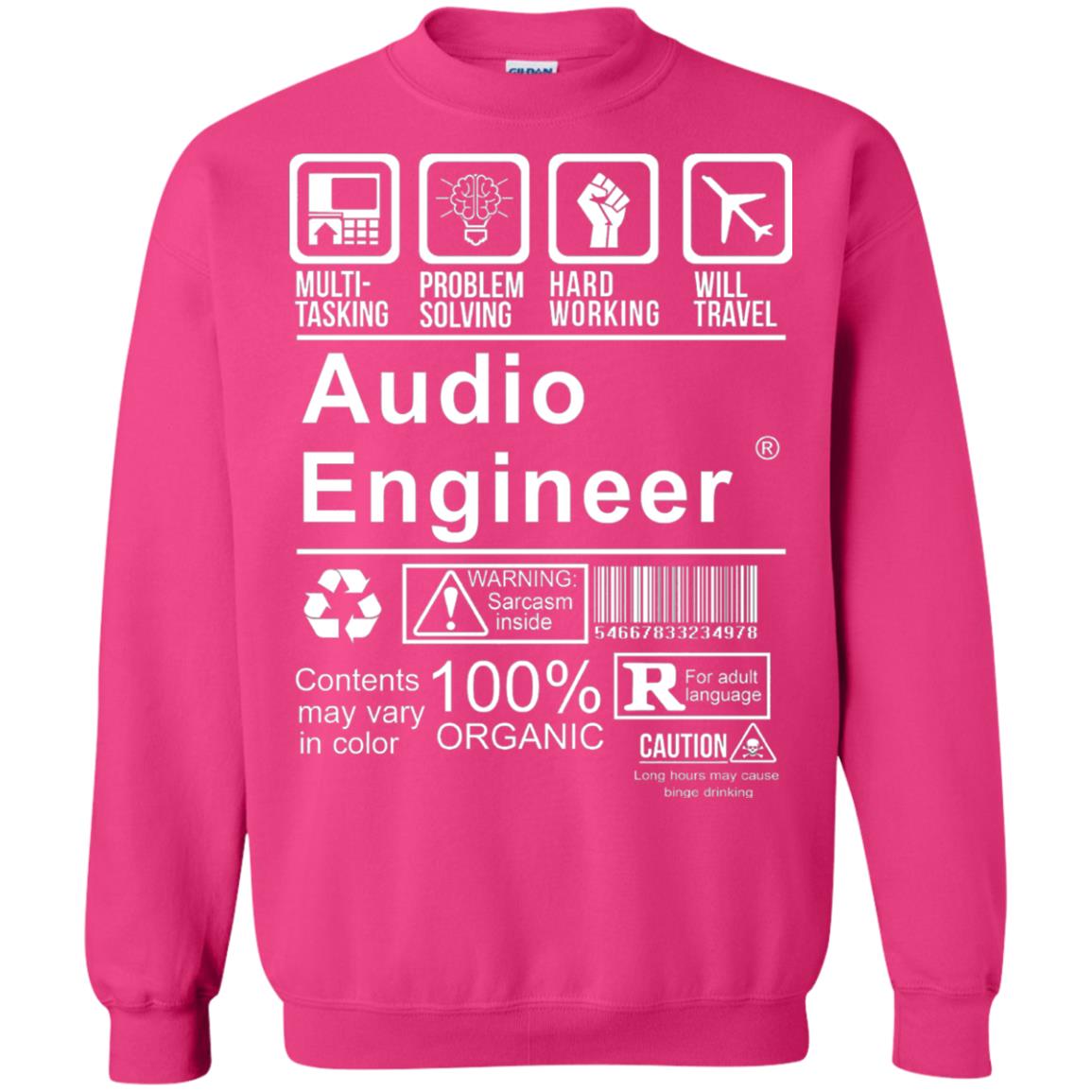 Audio Engineer Shirt Multi Tasking Problem Solving Heliconia