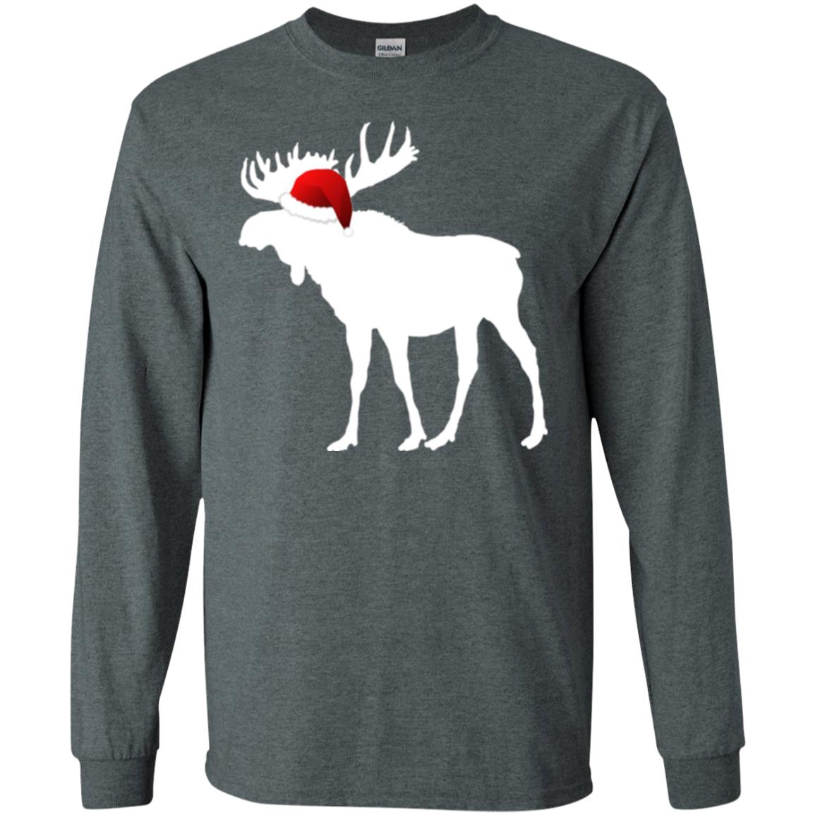 Christmas T-shirt Reindeer Dark Heather
