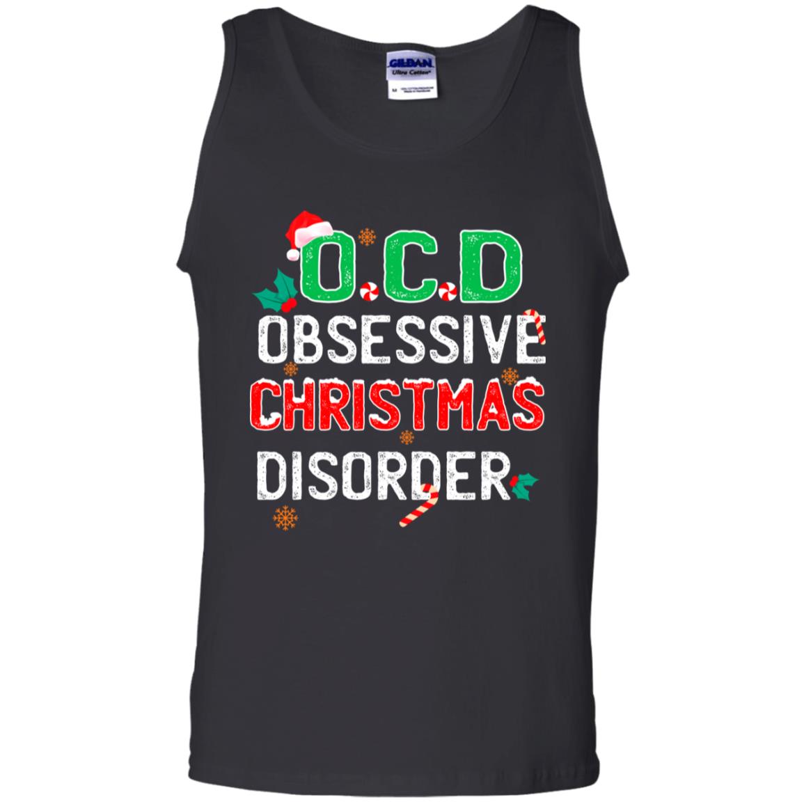 O.c.d Obsessive Christmas Disorder X-mas Gift Shirt Black