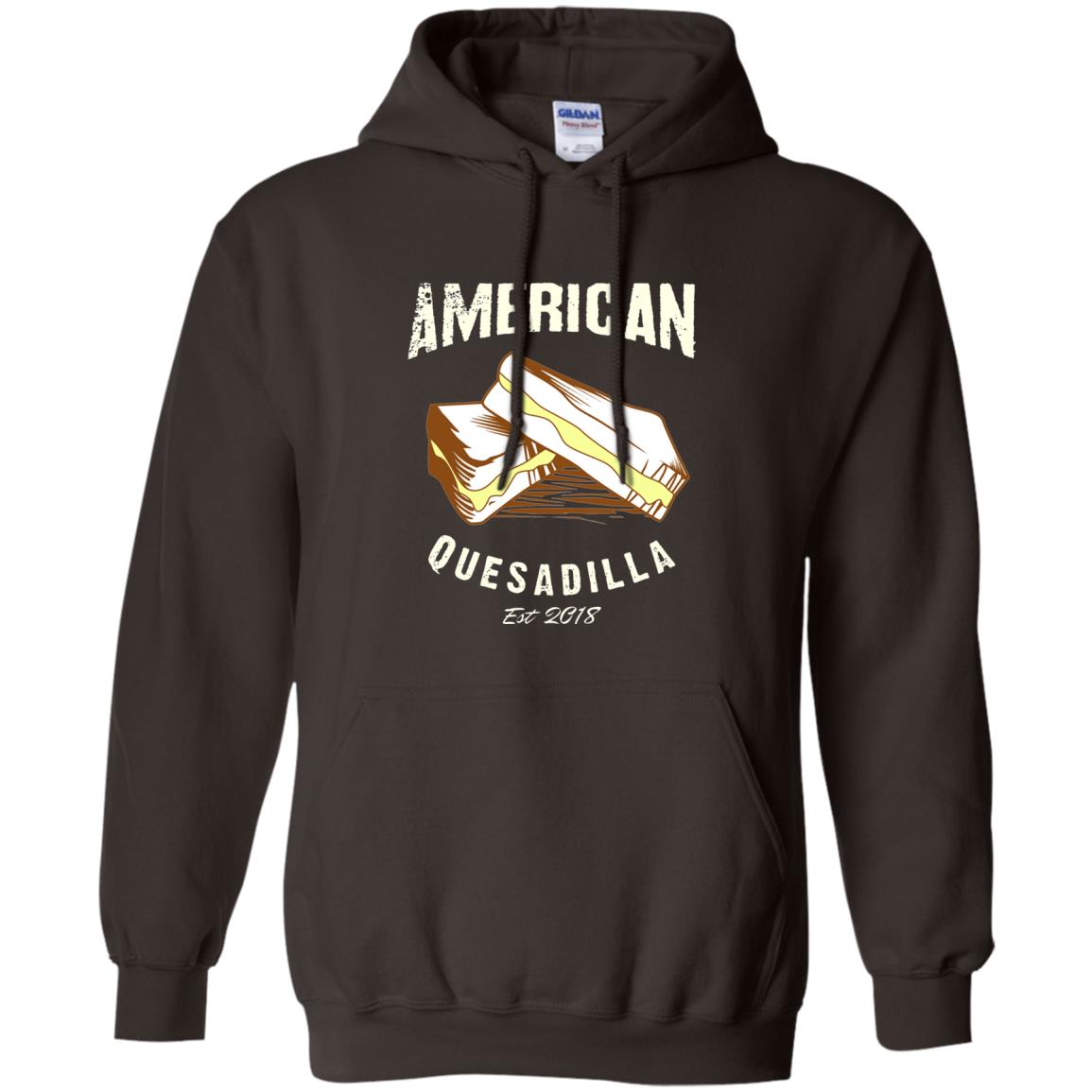 American Quesadilla Est 2018 Grilled Cheese T-shirt Dark Chocolate