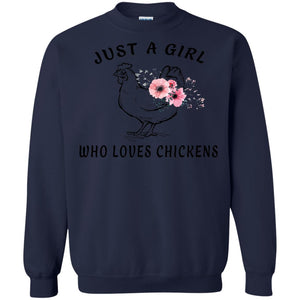 Just A Girl Who Loves Chickens Farmer T-shirt