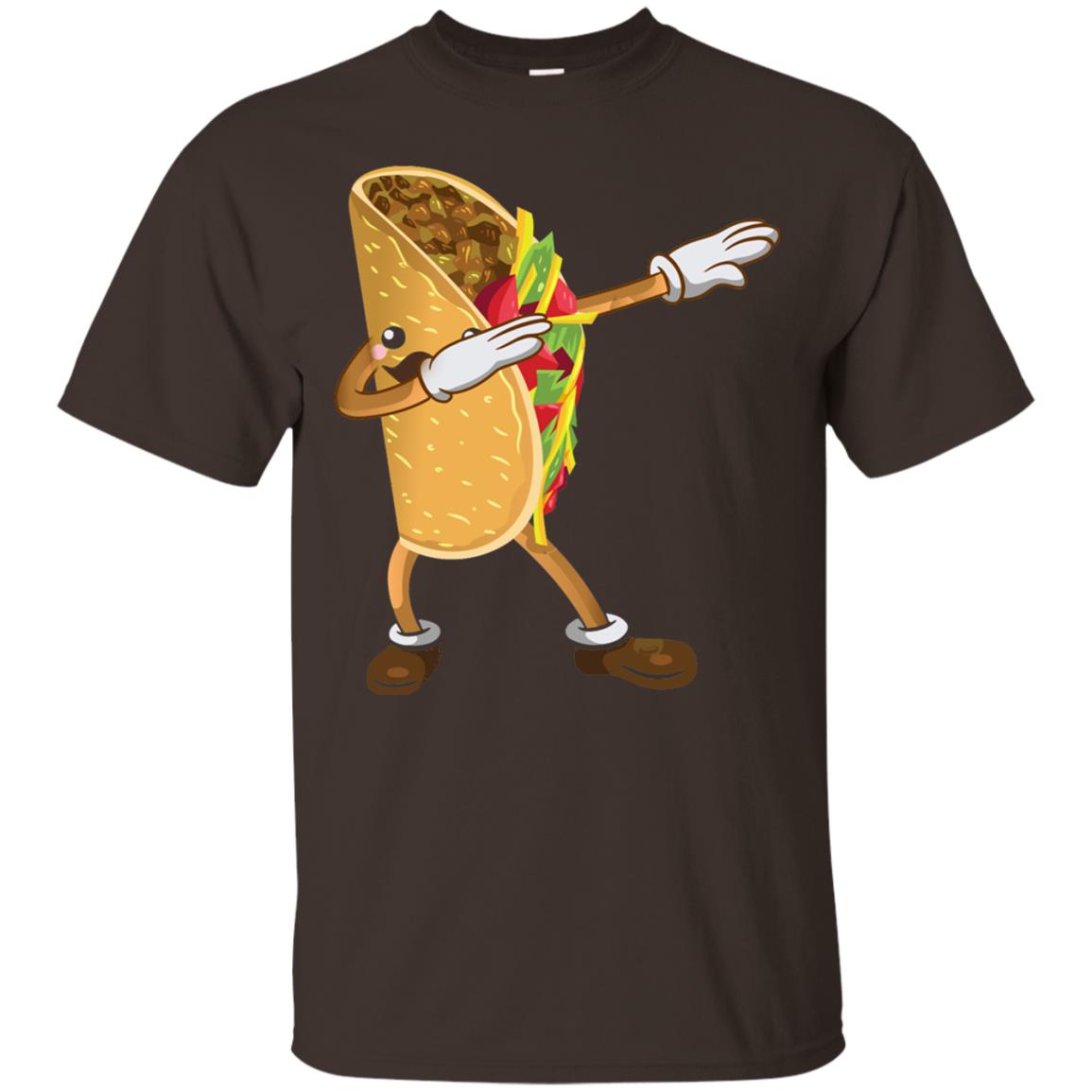 Dabbing Taco Shirt Funny Cinco De Mayo 2018 Dark Chocolate