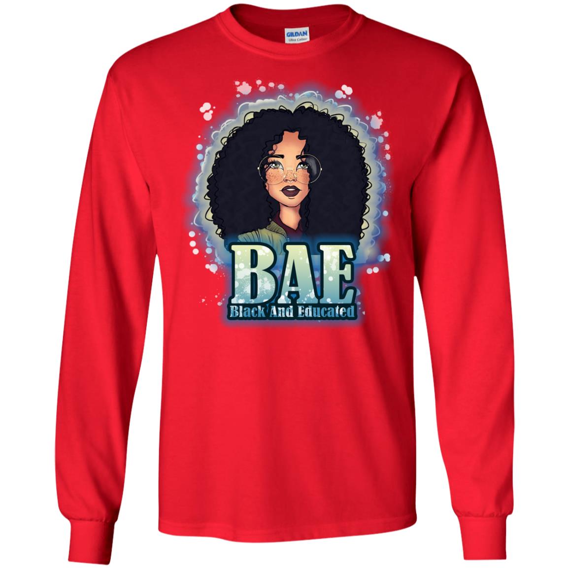 Bae Shirt Black And Educated Red