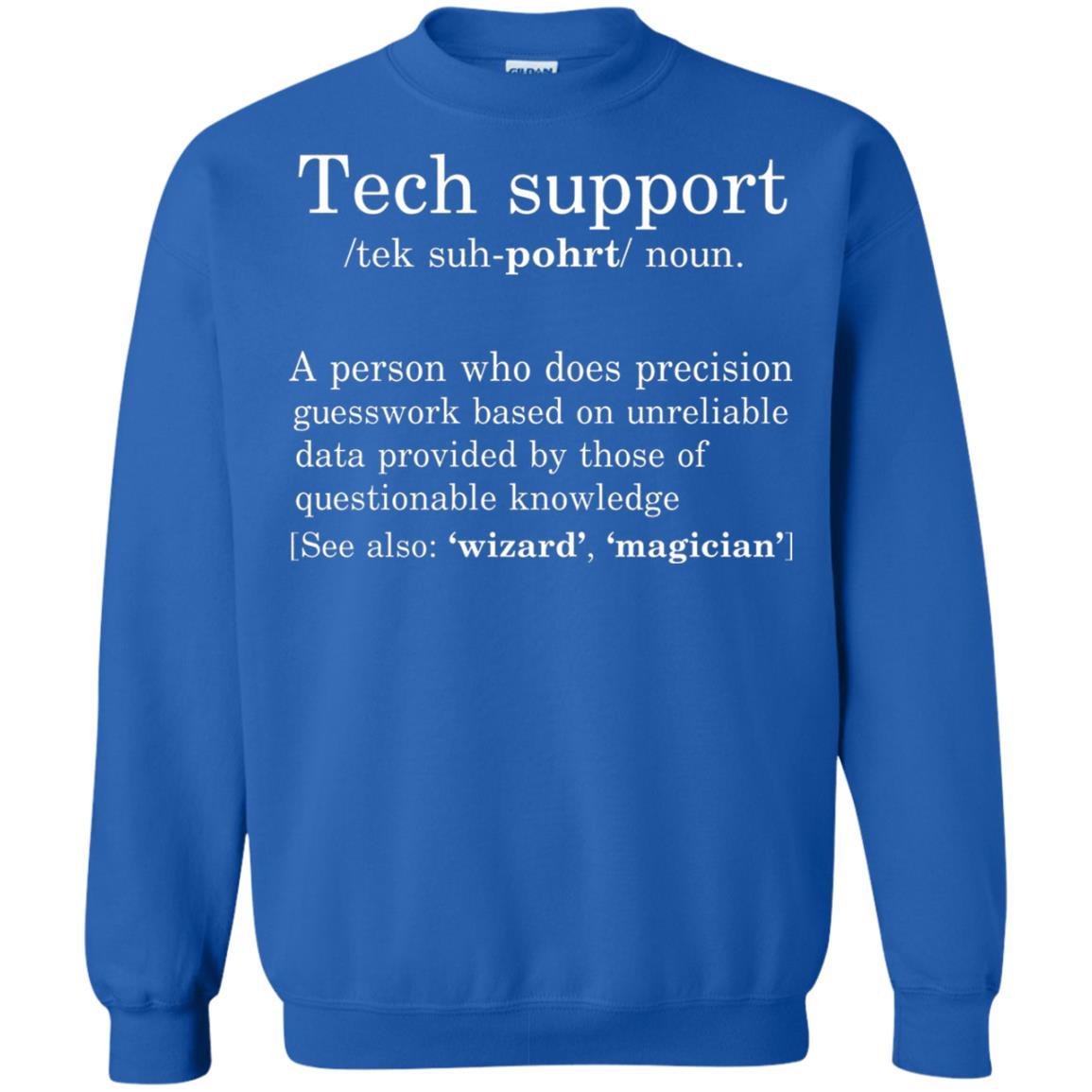 Computer Nerd T-shirt Tech Support Definition Royal