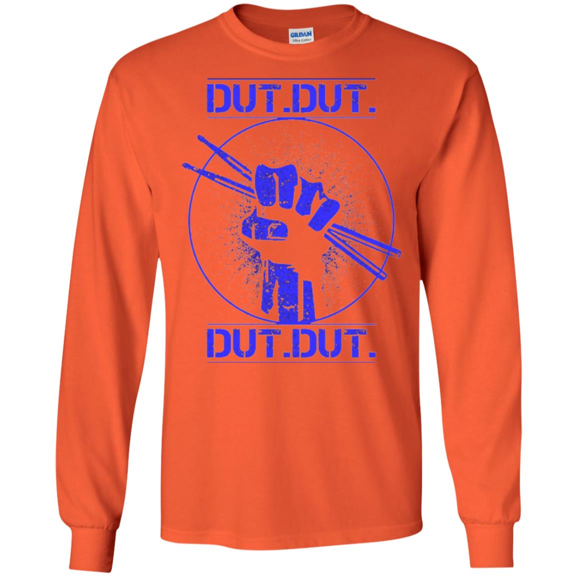 Drum Lovers T-shirt Dut Marching Band Orange