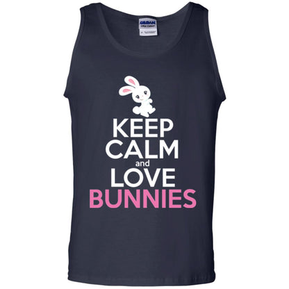 Bunny T-shirt Keep Calm And Love Bunnies Navy