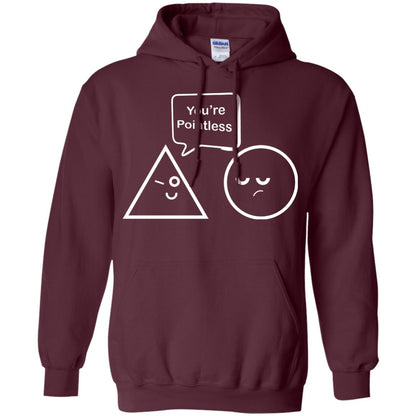 Math Lover T-shirt You're Are Pointless Maroon