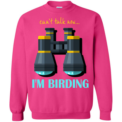Bird-watching T-shirt Can't Talk Now I'm Birding Heliconia