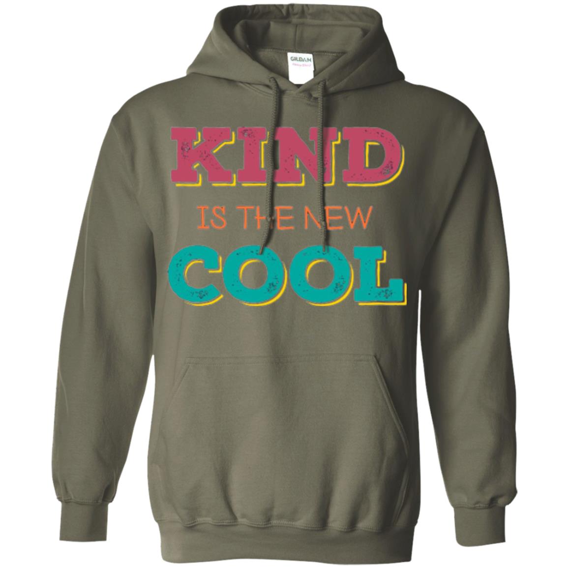 Anti Bullying T-shirt Kind Is The New Cool Military Green