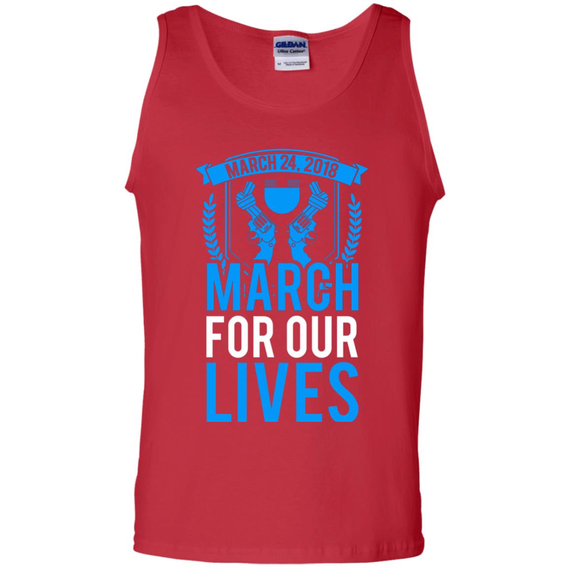 Anti Gun T-shirt March For Our Lives March 24 2018 Red