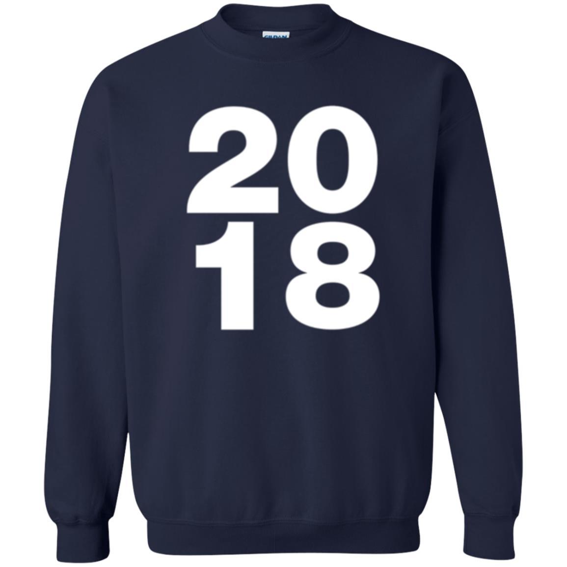 Happy New Year T-shirt 2018 New Year Party T-shirt Navy