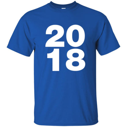 Happy New Year T-shirt 2018 New Year Party T-shirt Royal