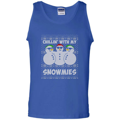 Christmas T-shirt Chillin With My Snowmies Royal