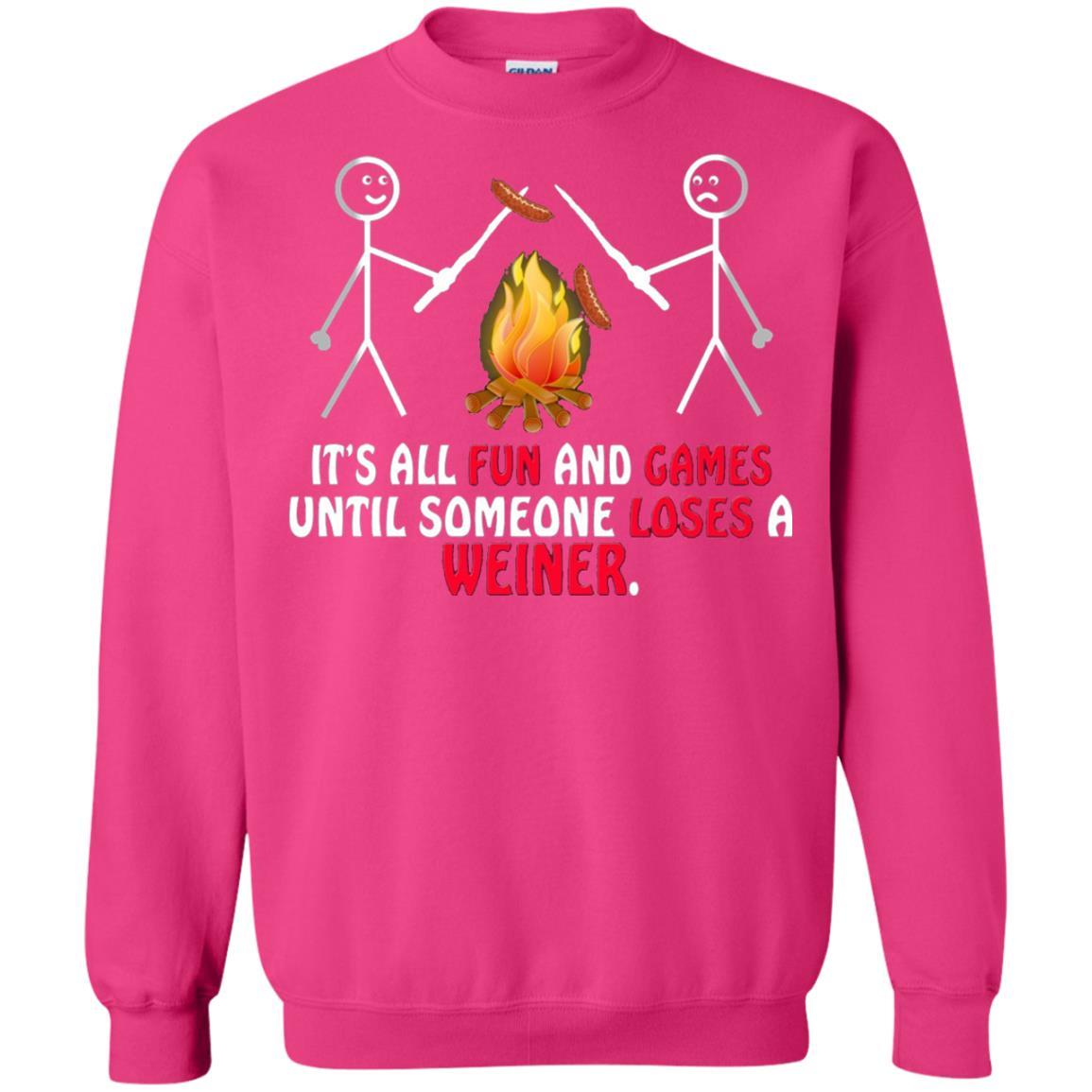 Camper T-shirt It's All Fun And Games Heliconia