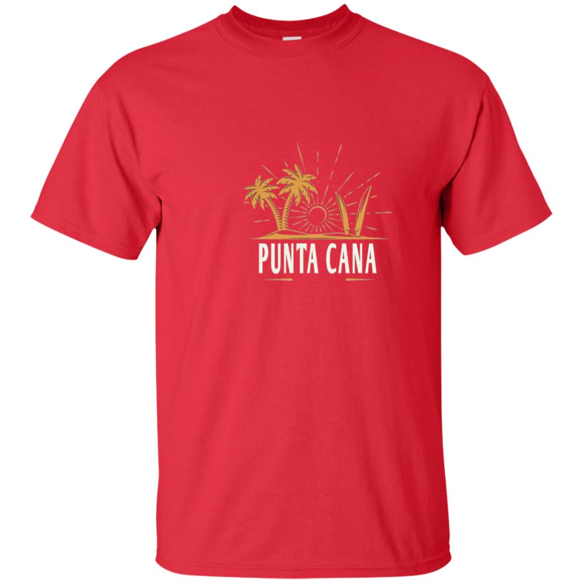 Punta Cana Vintage Beach T-shirt Red