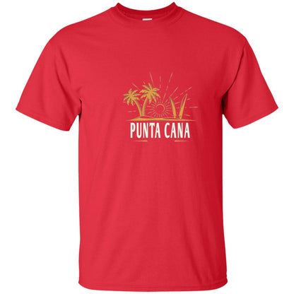 Punta Cana Vintage Beach T-shirt Red