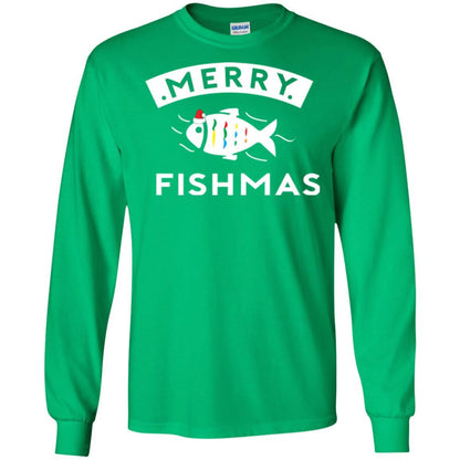 Merry Christmas Fisherman T-shirt Merry Fishmas Irish Green