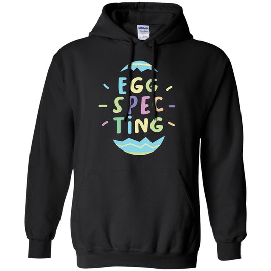 Eggspecting Funny Pregnancy Pregnant Easter Shirt Black