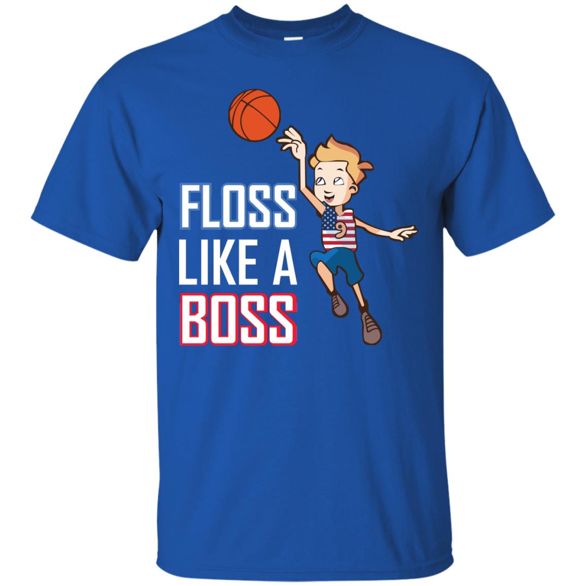 Floss Like A Boss Shirt For Basketball Players Royal