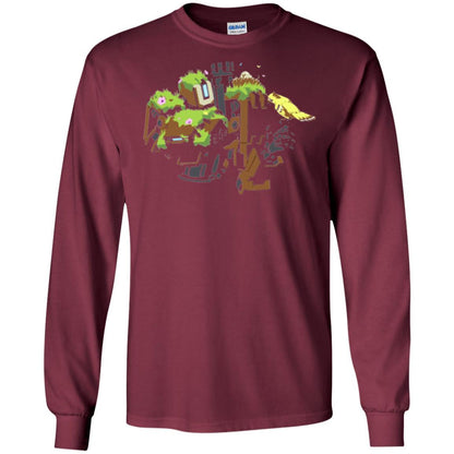 Film T-shirt Bastion Overgrown Spray T-shirt Maroon