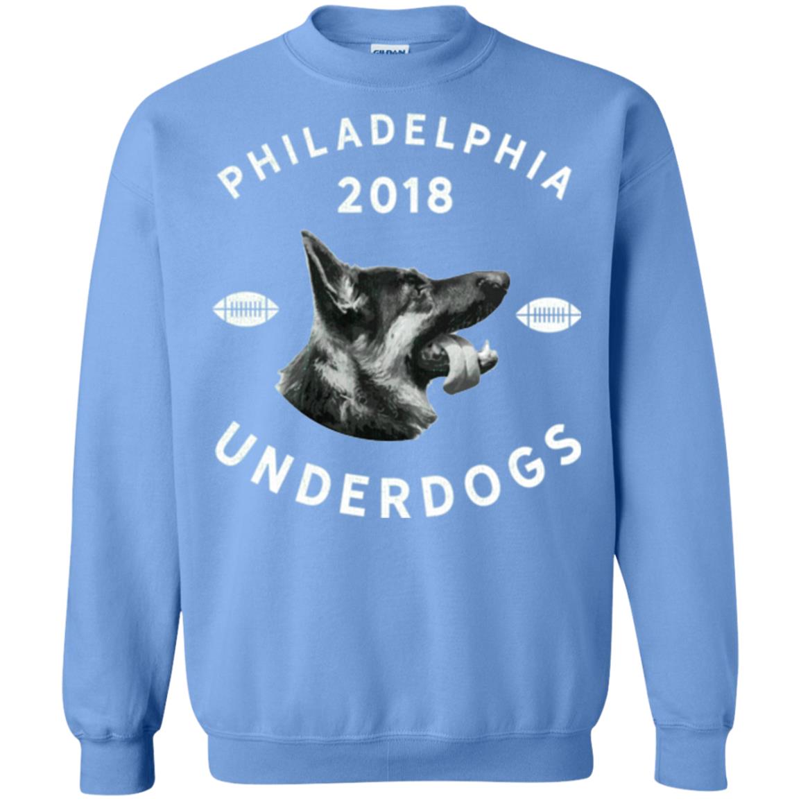 Dog Lover T-shirt Philly Philadelphia Underdogs 2018 Game Day Carolina Blue