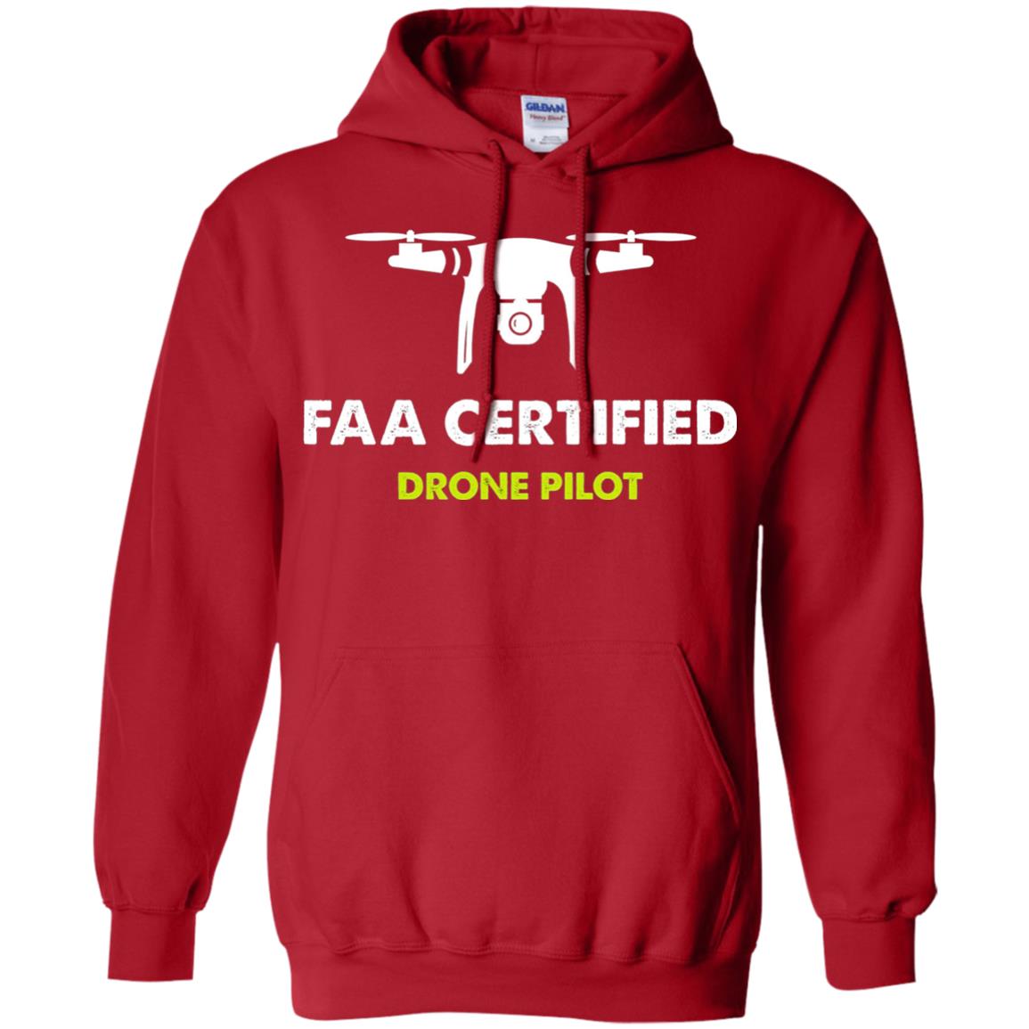 Faa Certified Drone Pilot T-shirt Red