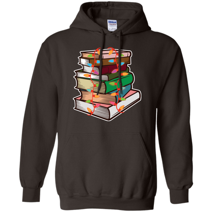 Fairy Lights Christmas Gift T-shirt Book Lover Dark Chocolate