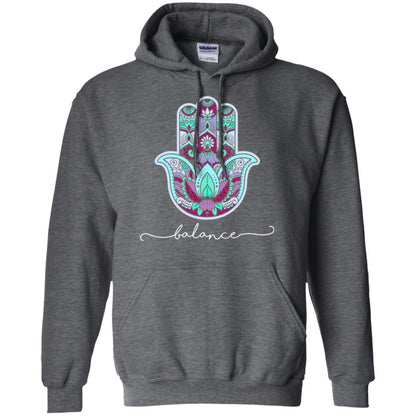 Balance Yoga Gym Hamsa T-shirt Dark Heather