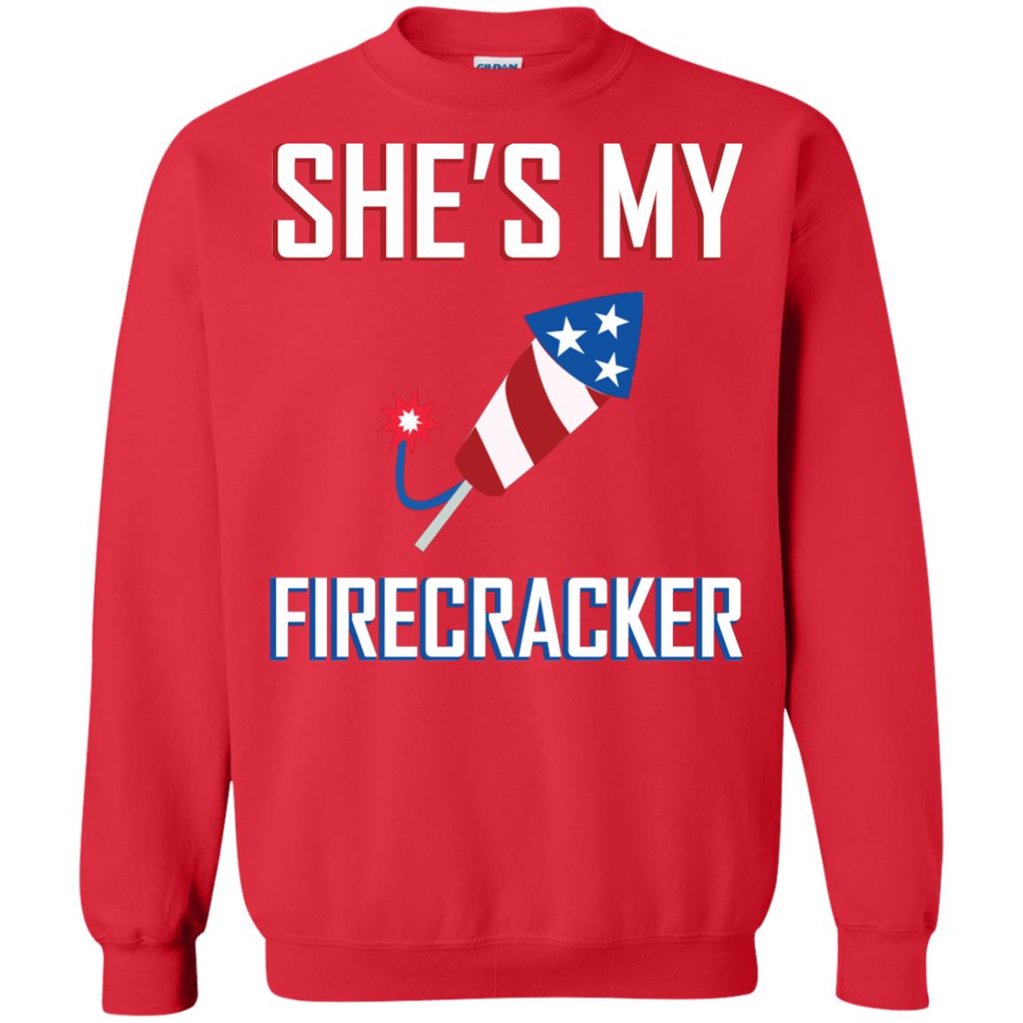 She_s My Firecracker Shirt For Mens Red