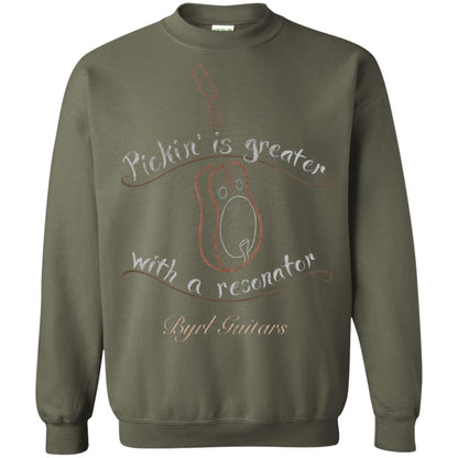 Funny Guitar Shirt Picking Is Greater With A Reasonator Military Green