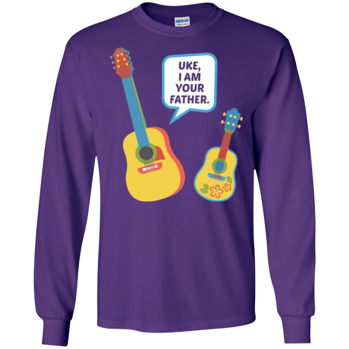Ukulele Lovers T-shirt Uke I Am Your Father Purple