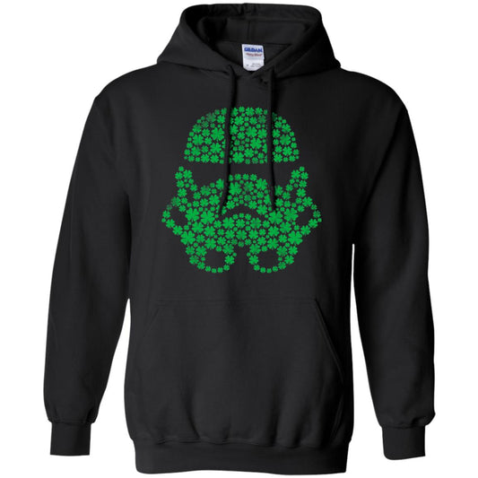 Stormtrooper Clovers St. Patrick_s Graphic T-shirt Black