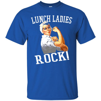 Lunch Ladies Rock Cafeteria Lunch Lady T-shirt Royal