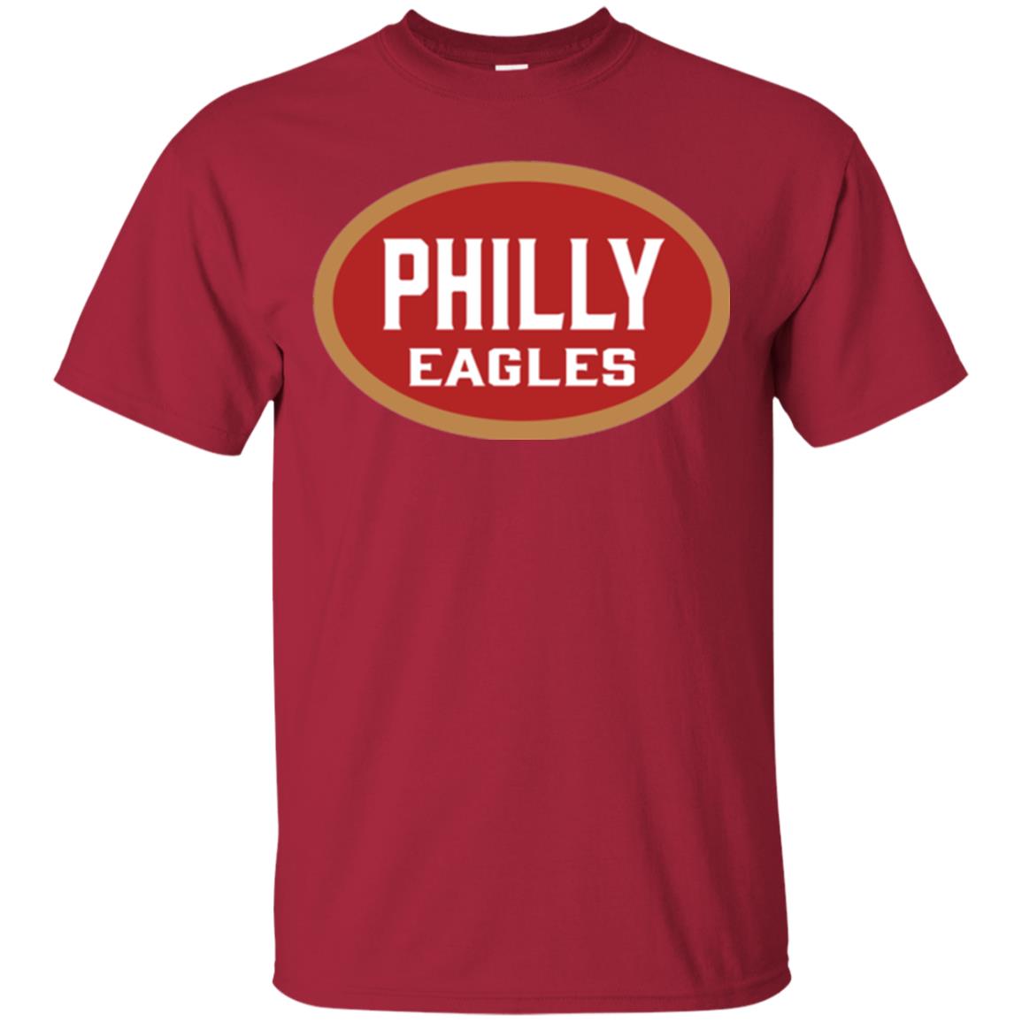 Football T-shirt Philly Eagles Cardinal