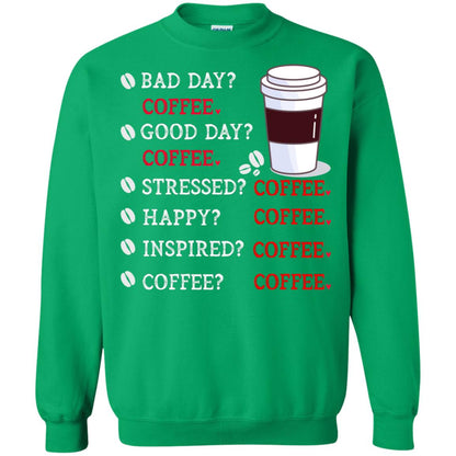 Coffee Idea Gift Shirt For Mens Womens Irish Green
