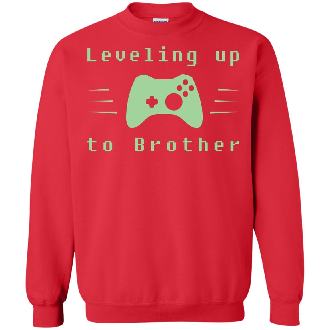 Rata-leveling Up To Brother Gaming Family Shirt Red