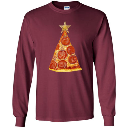 Merry Christmas T-shirt Pizza Slice Christmas Tree