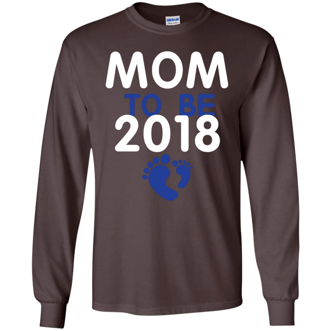 Pregnancy T-shirt Mom To Be 2018 Dark Chocolate